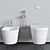 Senna WC & Bidet Set: Noorth Milldue Edition 3D model small image 2