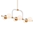 Vintage Elegance: Harrison Brass Chandelier 3D model small image 1