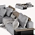 Poliform Westside Modular Sofa - Modern Design 3D model small image 2