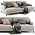 Poliform Bellport 2-Seater Sofa 3D model small image 1