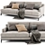 Poliform Bellport 2-Seater Sofa 3D model small image 3