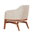 Elegant Macaron Armchair for Chic Comfort 3D model small image 5