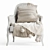 Kusk Desondo Chair: Stylish and Comfortable 3D model small image 3