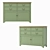 Olivia 4-drawer Birch Chest 3D model small image 1