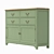 Olivia 4-drawer Birch Chest 3D model small image 2