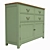 Olivia 4-drawer Birch Chest 3D model small image 4
