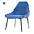 Alya SI1554: The Elegant Upholstered Chair 3D model small image 1