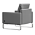 Elegant Rolf Benz Chair: 2014 Version 3D model small image 5