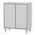Elegant EKET Cabinet Combo: White & Wood 3D model small image 2