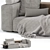 Elegant Westside Poliform Modular Sofa 3D model small image 2