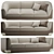 Elegant Longhi Sofa: Bravery 3D model small image 1