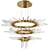 Elegant Crystal Cascade Chandelier 3D model small image 1