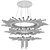 Elegant Crystal Cascade Chandelier 3D model small image 2