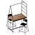 Compact and Stylish Dining Set 3D model small image 5