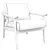 Mid-Century Leather Accent Chair 3D model small image 3