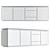 Vintage Parioli Sideboard: Mid-century Elegance 3D model small image 2
