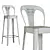 Industrial Style Bar Chair 3D model small image 2