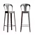 Industrial Style Bar Chair 3D model small image 3