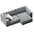 Ebi Corner Sofa 3D model small image 4