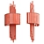 Elegant Crystal Sconce Wall Lamp 3D model small image 2