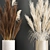 White Reed Bouquet in Vase 3D model small image 5
