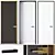 Elegant Albed Entre-Deux Wardrobe 3D model small image 1