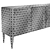 Elegant Beige&Brass Sideboard 3D model small image 6
