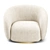 EICHHOLTZ BRICE Swivel Armchair | Cream Boucle 3D model small image 4