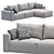 Elise Stretch Sofa: Stylish & Versatile 3D model small image 3