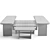 Elegant Minotti Clive Coffee Tables 3D model small image 2