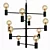 Blanchefleur LED Chandelier - Black Beauty 3D model small image 1