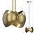 Futuristic Metal Sphere Lamp 3D model small image 1