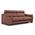 Sleek Comfort Sofa 3D model small image 7