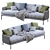 Stylish Sofa Rave for Modern Homes 3D model small image 3