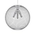 Sleek Matte Black Pendant: Bergen Globe 3D model small image 2