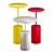 Modern Cocktail Tables in Various Sizes and Colors 3D model small image 3