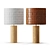 Shinola Parker Rustic Wood Table Lamp 3D model small image 1