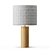 Shinola Parker Rustic Wood Table Lamp 3D model small image 3
