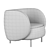 Modern Hepworth Armchair: Sleek Design, 2013 Version 3D model small image 4