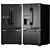 Modern Stainless Steel LG Kitchen Set 3D model small image 2