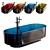 Luxurious Oval Cristalmood® Bathtub 3D model small image 3