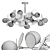 Elegant Artistic Matisse Chandelier 3D model small image 3