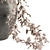 Rustic Charm: Dried Branch & Concrete Vase 3D model small image 3