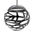 Sleek Black Pendant Cluster 3D model small image 1