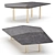Minotti Brink Coffee and Side Tables Set 3D model small image 1