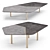 Minotti Brink Coffee and Side Tables Set 3D model small image 3
