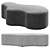 Clarkson Ottoman: Stylish Comfort for Your Space 3D model small image 1