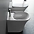 Antonio Lupi Cabo Collection: Ceramic WC & Bidet 3D model small image 2