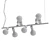 Sleek Nordic Pendant - Facil Tube 3D model small image 2