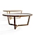 Kbh Coffee Table | Oak & Smoked Glass 3D model small image 1